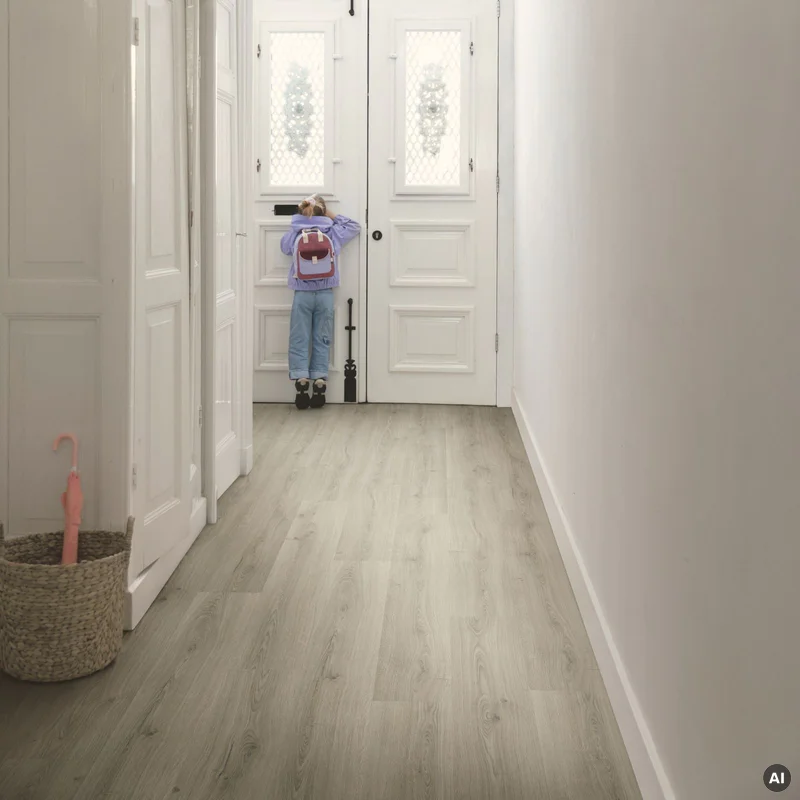 Panele winylowe SPC LVT z podkładem Botaniczny Szary Klasa