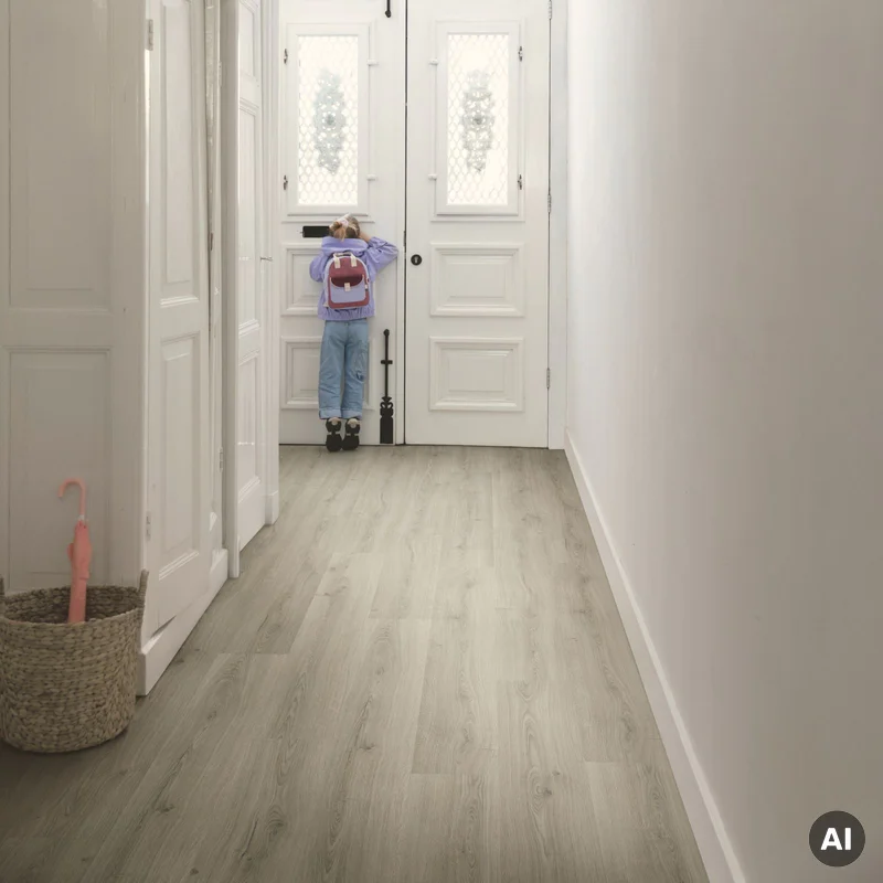 Panele winylowe SPC LVT z podkładem Botaniczny Szary Klasa
