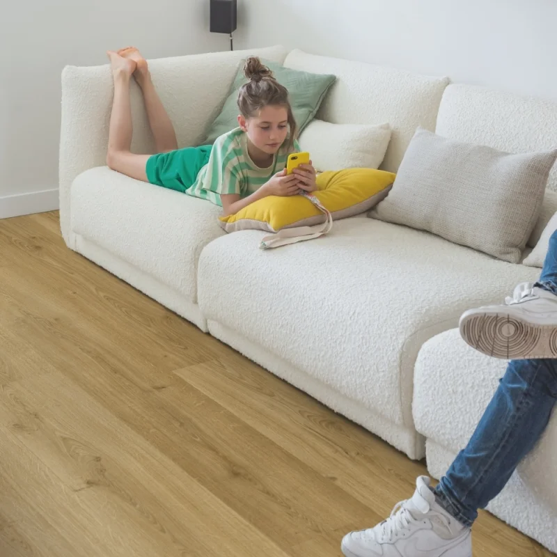 Panele winylowe SPC LVT z podkładem Dąb Wędzony Botaniczy