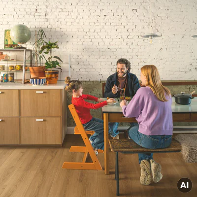Panele winylowe SPC LVT z podkładem Dąb Karmelowy Botan Klasa 33 6 mm TAK, AVMPU40315