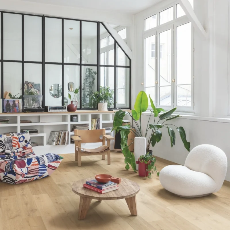 Panele winylowe SPC LVT z podkładem Dąb Karmelowy Botan Kl