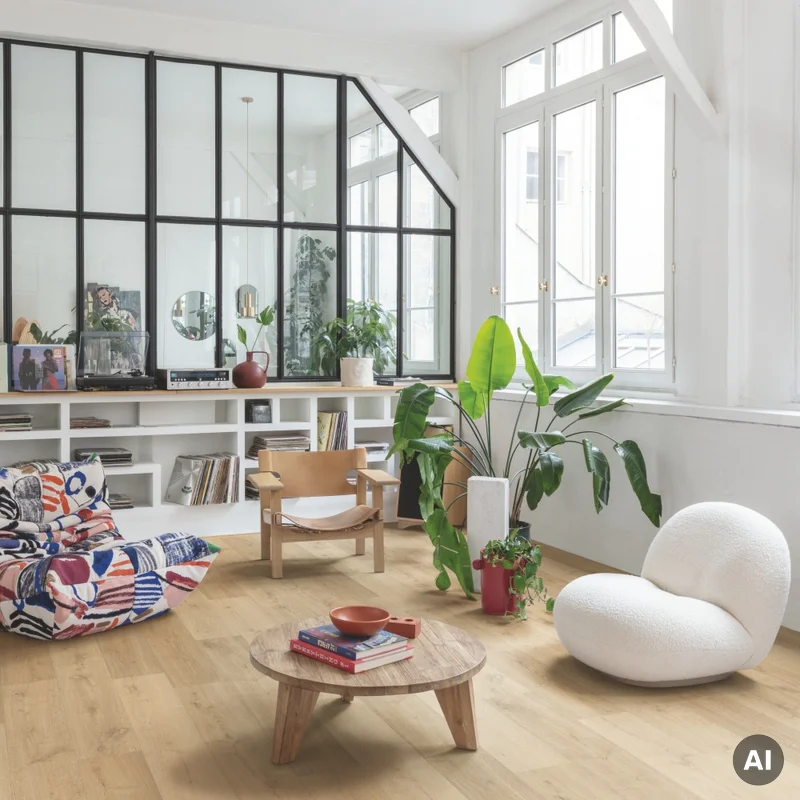 Panele winylowe SPC LVT z podkładem Dąb Karmelowy Botan Kl