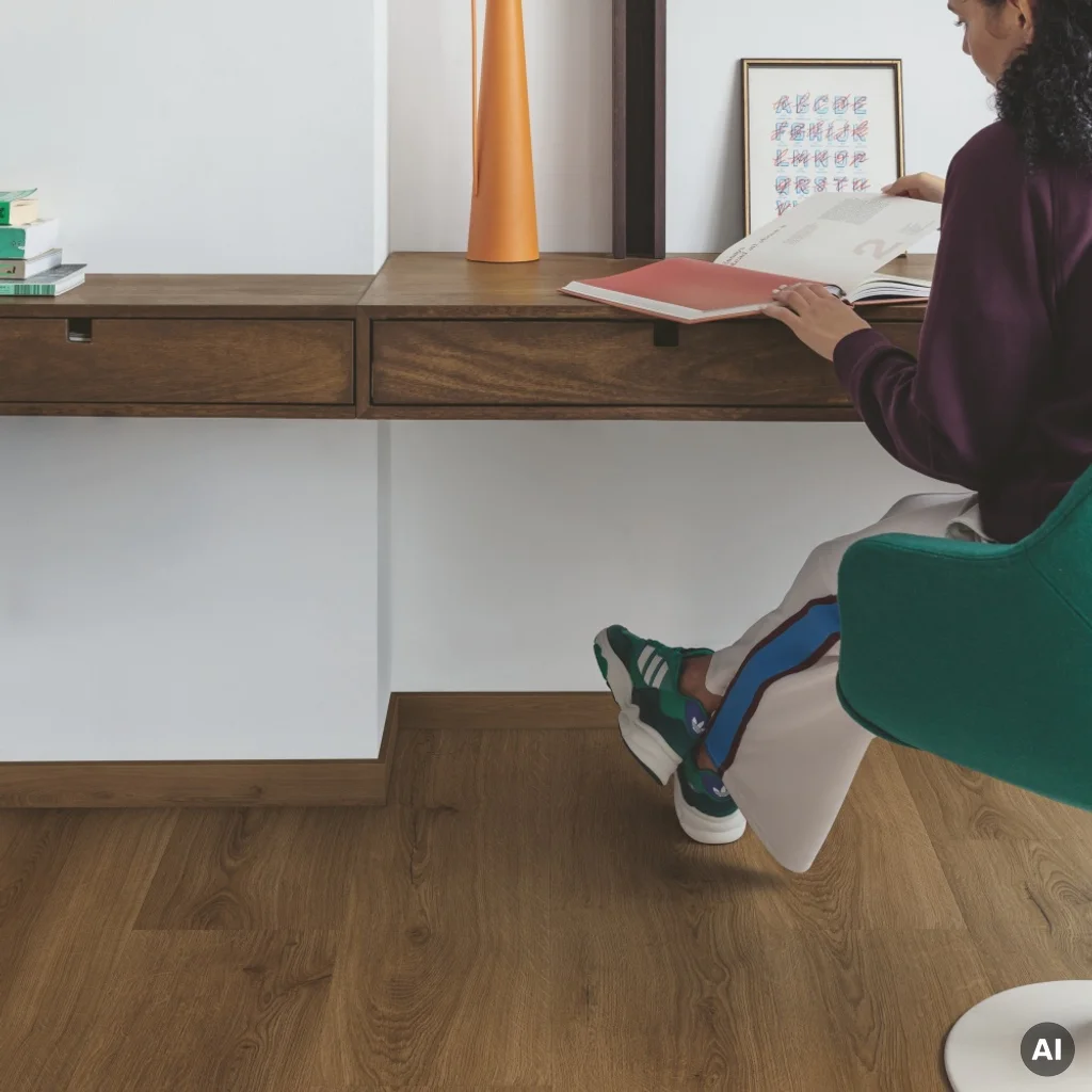 Panele winylowe SPC LVT z podkładem Dąb Karmelowy Botan Klasa 33 6 mm TAK, AVMPU40315, Panele winylowe, Bloom z podkładem, Quick-Step