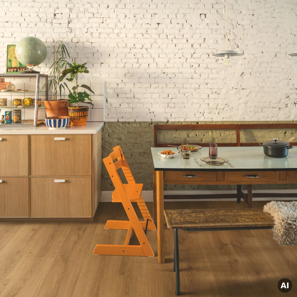 Panele winylowe SPC LVT z podkładem Dąb Karmelowy Botan Klasa 33 6 mm TAK, AVMPU40315, Panele winylowe, Bloom z podkładem, Quick-Step
