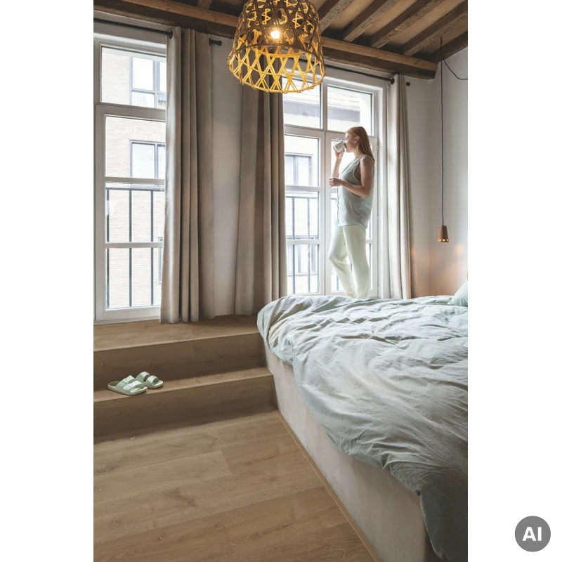 Panele winylowe SPC LVT z podkładem Elegancki Dąb Przydymi