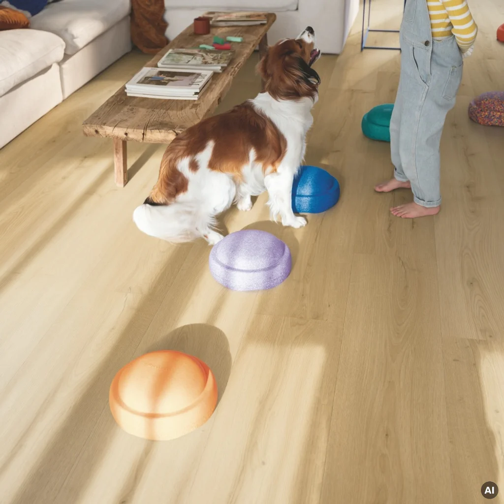 Panele winylowe SPC LVT z podkładem Dąb Szczotkowany Miodowy Klasa 33 6 mm TAK, AVMPU40318, Panele winylowe, Bloom z podkładem, Quick-Step Unilin