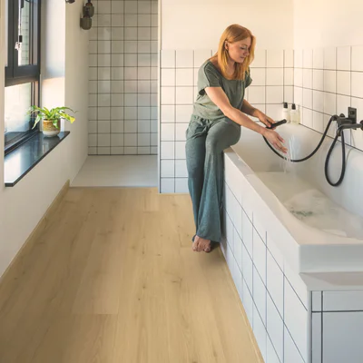 Panele winylowe SPC LVT z podkładem Dąb Szczotkowany Beżowy  Klasa 33 6 mm TAK, AVMPU40319