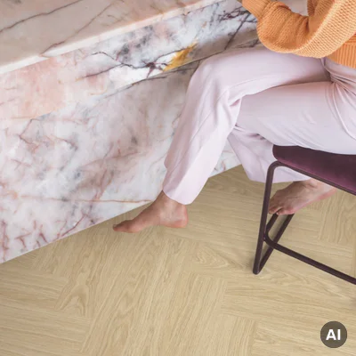 Panele winylowe SPC LVT z podkładem Jodełka Dąb Rumiany HB Klasa 33 6 mm TAK, AVHBU40359