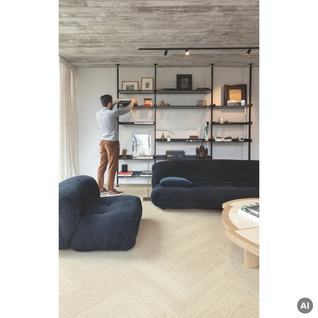 Panele winylowe SPC LVT z podkładem Jodełka Dąb Polarny HB Klasa 33 6 mm TAK, AVHBU40361, Panele winylowe, Ciro Herringbone, Quick-Step