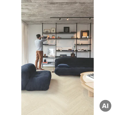 Panele winylowe SPC LVT z podkładem Jodełka Dąb Polarny HB Klasa 33 6 mm TAK, AVHBU40361