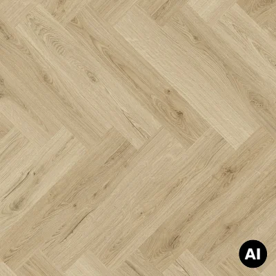Panele winylowe SPC LVT z podkładem Jodełka Botaniczny Beż HB Klasa 33 6 mm TAK, AVHBU40362