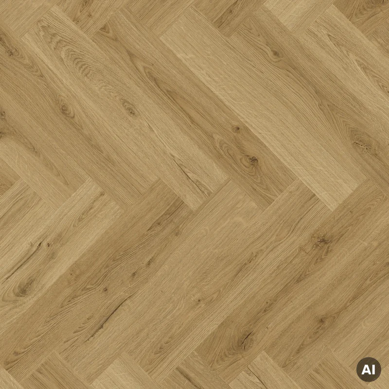 Panele winylowe SPC LVT z podkładem Jodełka Dąb Wędzony