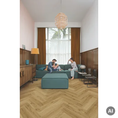 Panele winylowe SPC LVT z podkładem Jodełka Dąb Wędzony Botaniczny HB Klasa 33 6 mm TAK, AVHBU40363