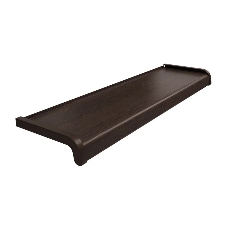 Parapet zewnętrzny stalowy Softline 100-400mm Wenge, 800.WE