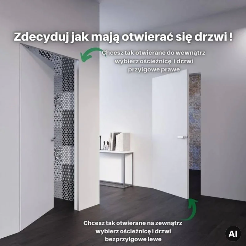 Ościeżnica aluminiowa Sara Eco 2 odwrotna przylga Prawa 80