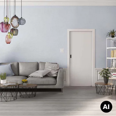 Drzwi przesuwne chowane w ścianę Norma Decor 1 70 cm WC Komplet: drzwi + kaseta + ościeżnica (obudowa), 100076872