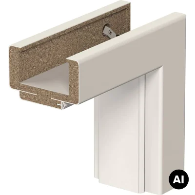 Ościeżnica regulowana PORTA SYSTEM B 75-95 prawa 70cm przylgowa, OPWP0A0P07DBI0SZ360000