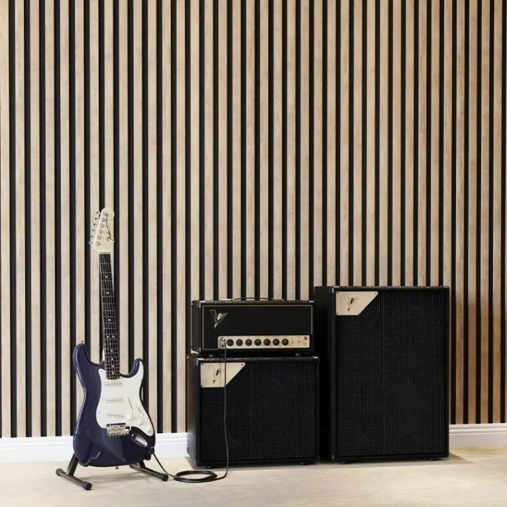 Lamele Akustyczne Listwa Dąb Naturalny L 248A Teak Lewa, 120044205, Listwa startowa, Lamele akustyczne MDF AGT Akcesoria, AGT