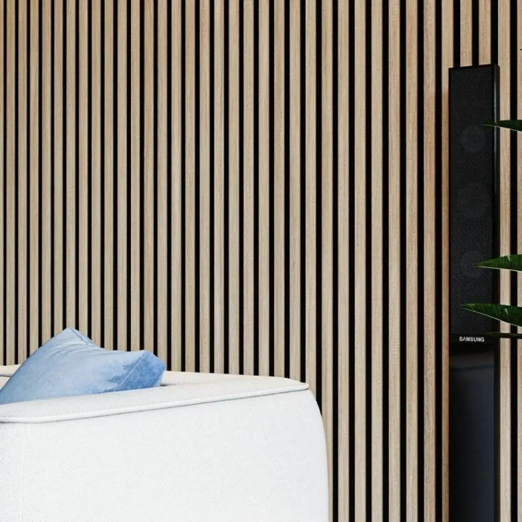 Lamele Akustyczne Listwa Dąb Naturalny L 248A Teak Lewa, 120044205, Listwa startowa, Lamele akustyczne MDF AGT Akcesoria, AGT