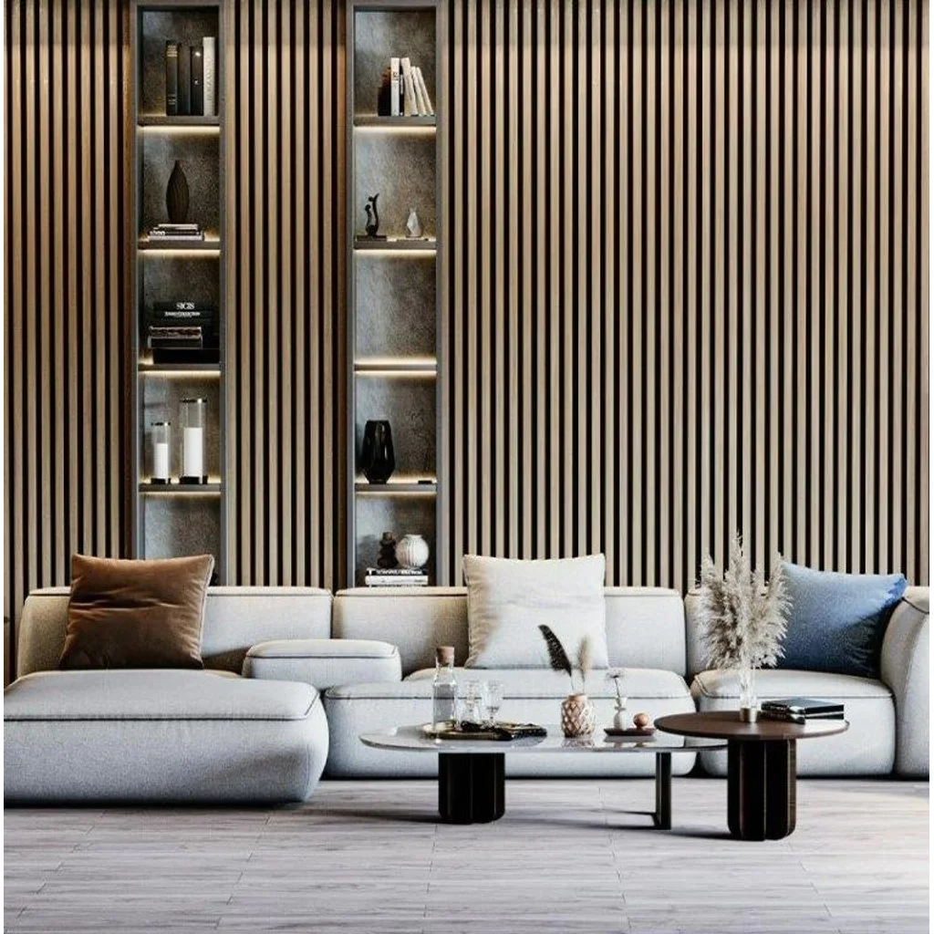 Lamele Akustyczne Listwa Dąb Naturalny L 248A Teak Lewa, 120044205, Listwa startowa, Lamele akustyczne MDF AGT Akcesoria, AGT