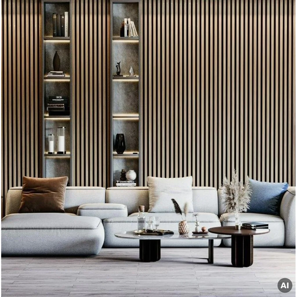 Lamele Akustyczne Listwa Dąb naturalny L 248B Teak Prawa , 120044203, Listwa zakończeniowa, Lamele akustyczne MDF AGT Akcesoria, AGT
