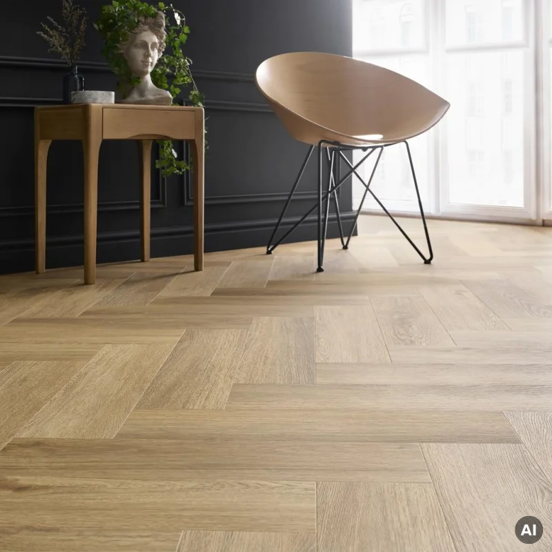 Panele winylowe SPC LVT Jodełka Dąb Burbon CAS 208 5 mm TA