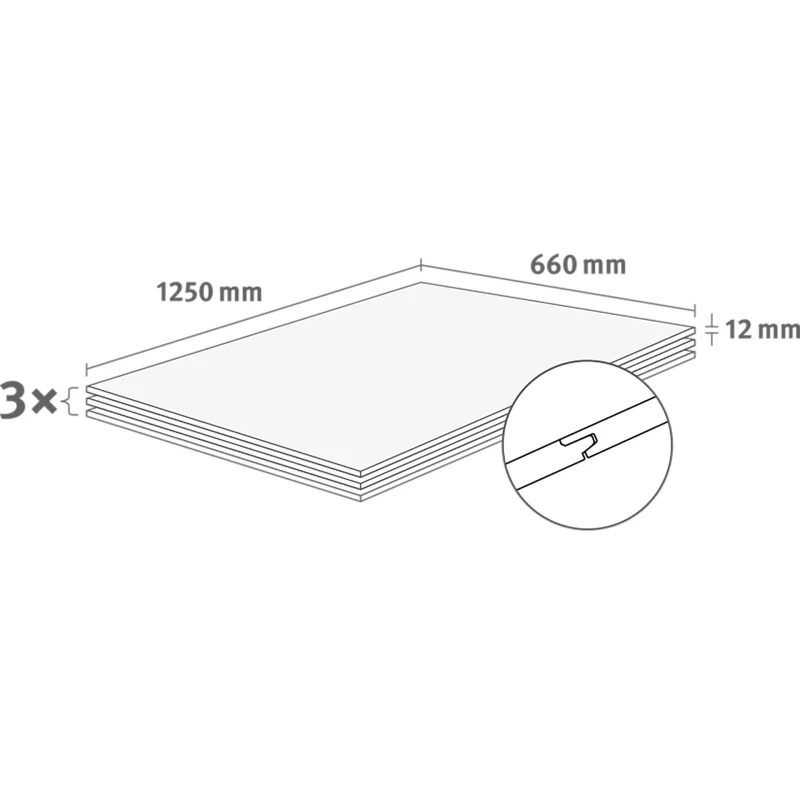 Panele ścienne Dąb Naturalny Annaba, 1630013 - 3