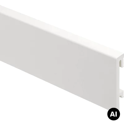 Listwa przypodłogowa PS Bravo 80 mm Biała 201, BR81U1