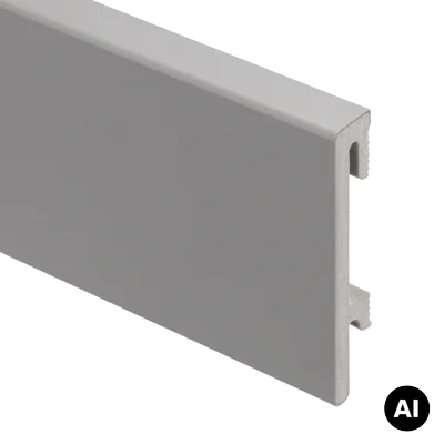 Listwa przypodłogowa PS Bravo 80 mm Szara 203, BR81U2 