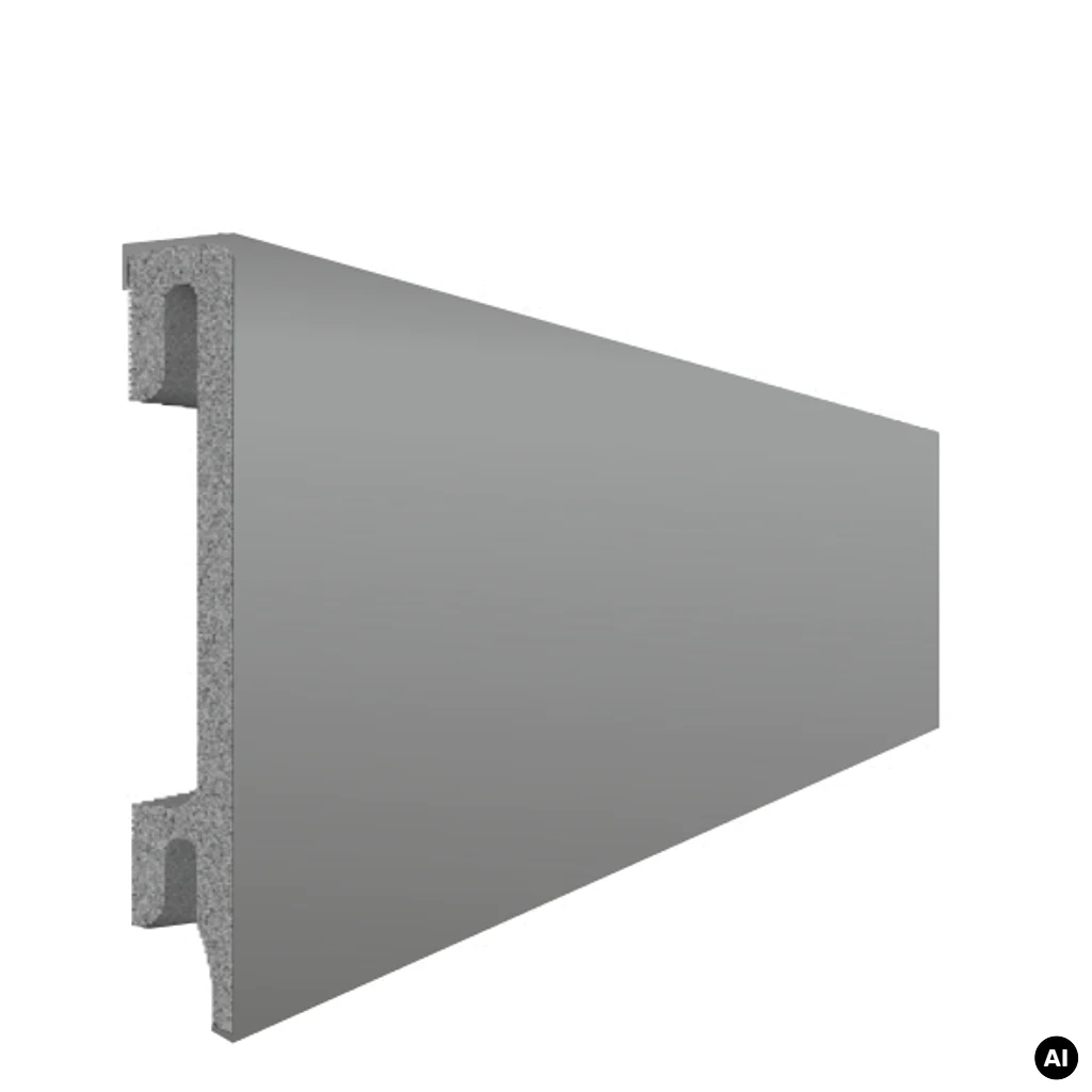Listwa przypodłogowa PS Bravo 80 mm Szara 203, BR81U2 , Listwy przypodłogowe, Bravo, Salag