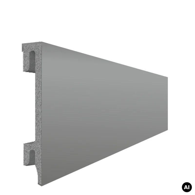 Listwa przypodłogowa PS Bravo 80 mm Szara 203, BR81U2 - 4