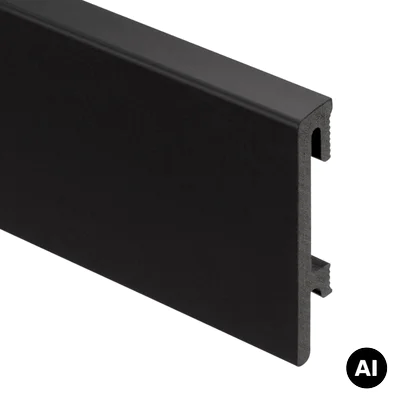 Listwa przypodłogowa PS Bravo 80 mm Czarna 207, BR81U3