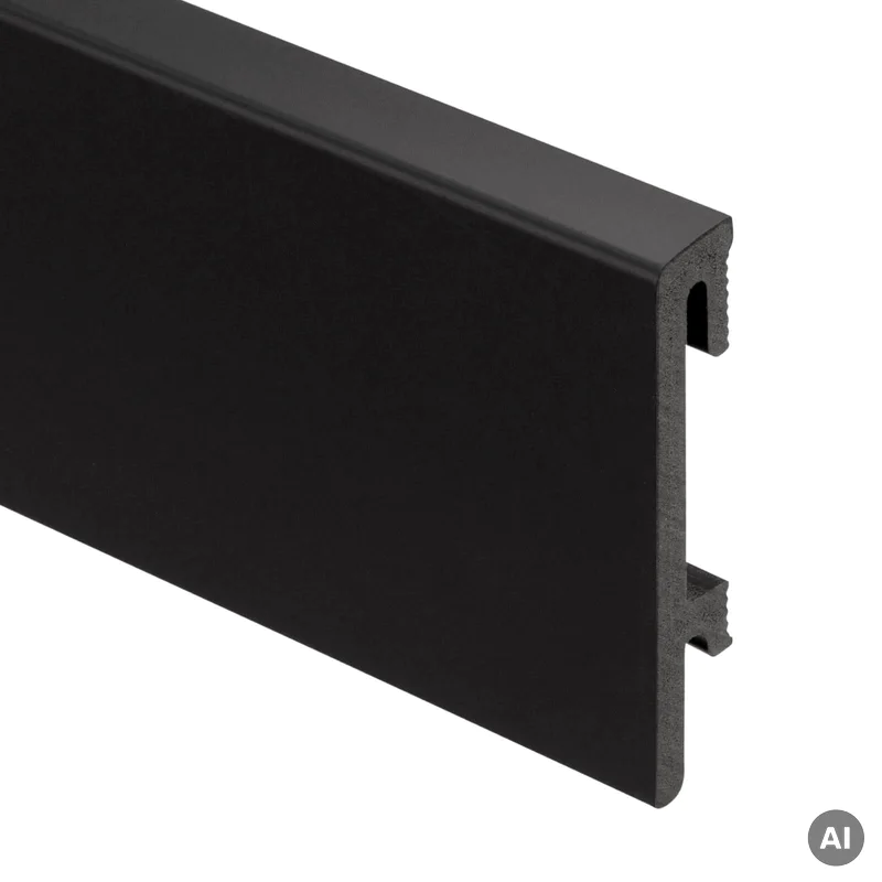 Listwa przypodłogowa PS Bravo 80 mm Czarna 207, BR81U3