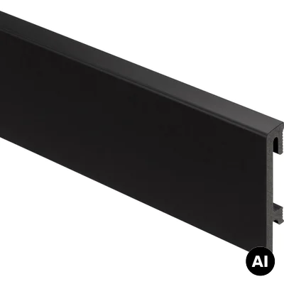 Listwa przypodłogowa PS Bravo 80 mm Czarna 207, BR81U3