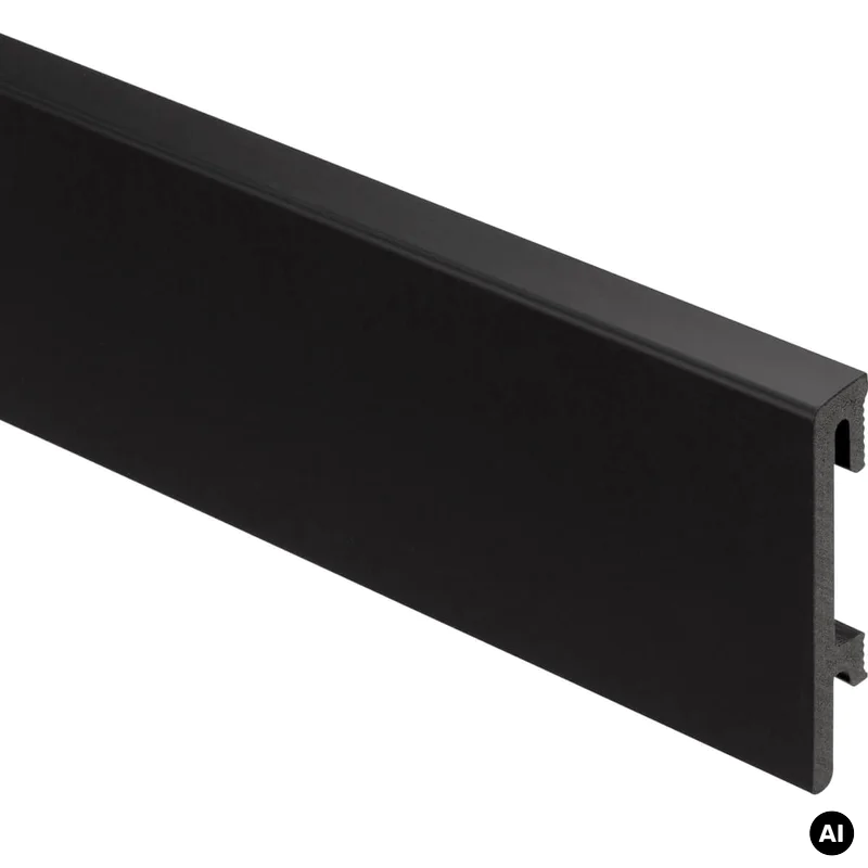 Listwa przypodłogowa PS Bravo 80 mm Czarna 207, BR81U3 - 4