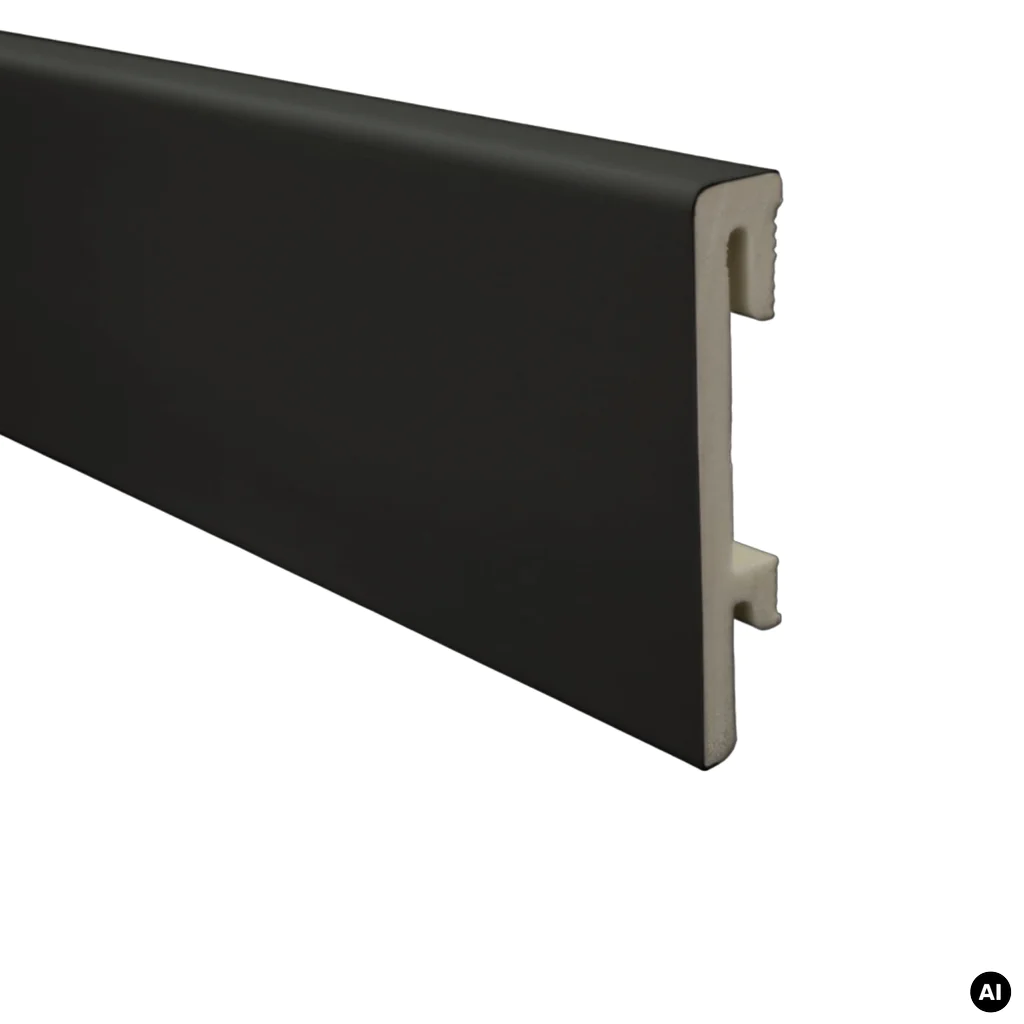 Listwa przypodłogowa PS Bravo 80 mm Czarna 207, BR81U3, Listwy przypodłogowe, Bravo, Salag