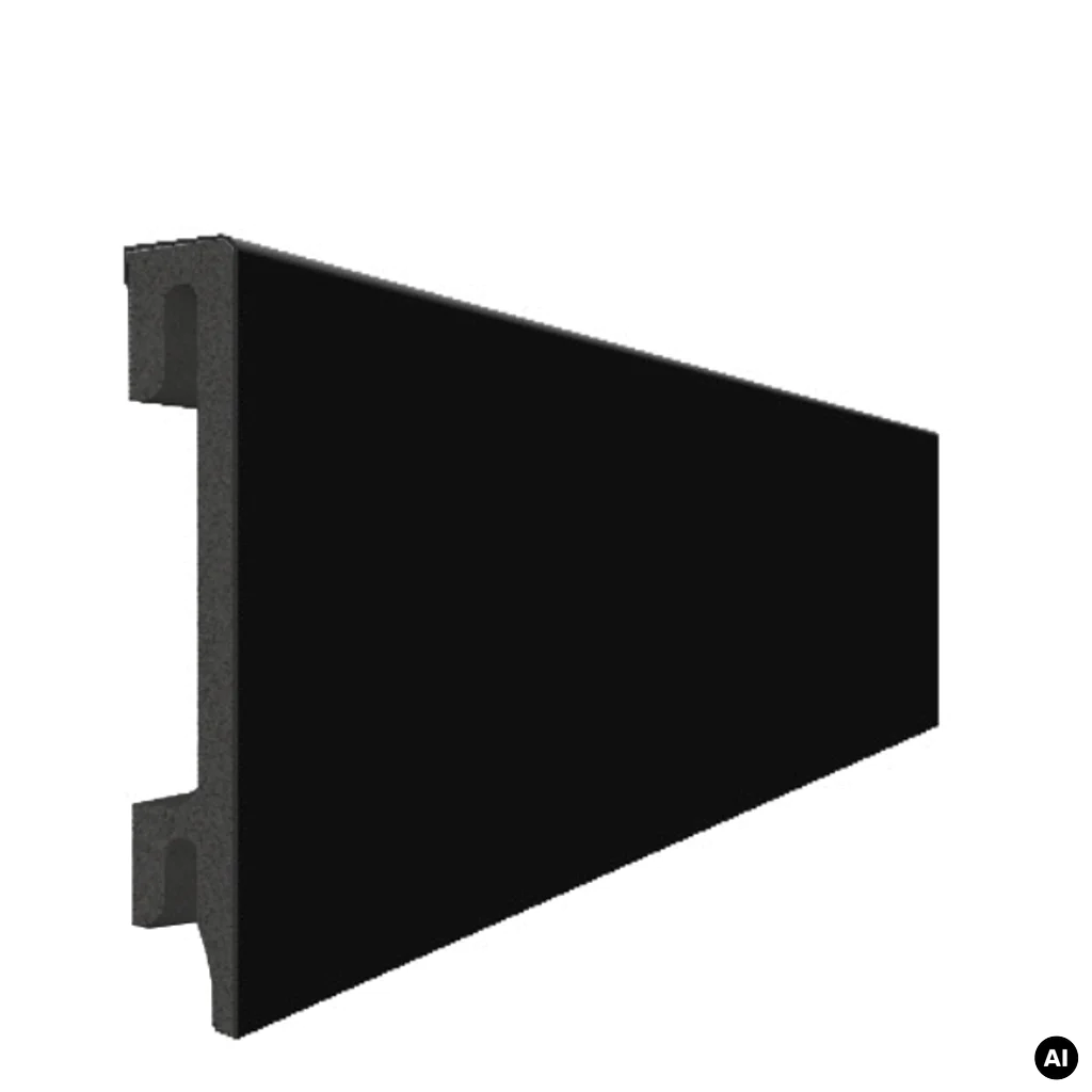 Listwa przypodłogowa PS Bravo 80 mm Czarna 207, BR81U3, Listwy przypodłogowe, Bravo, Salag