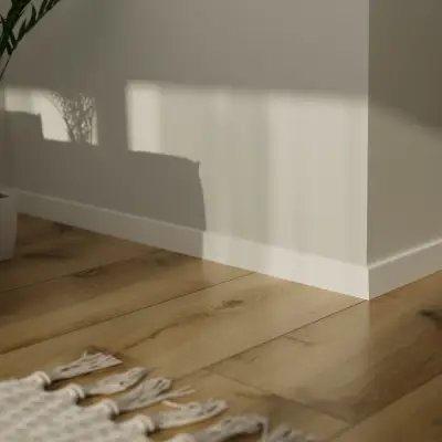 Listwa przypodłogowa PS Bravo 80 mm 1,2 m Biała 301, BR82U1