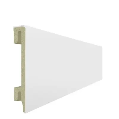 Listwa przypodłogowa PS Bravo 80 mm 1,2 m Biała 301, BR82U1