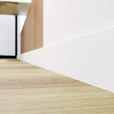 Listwa przypodłogowa PS Bravo 80 mm 1,2 m Biała 301, BR82U1