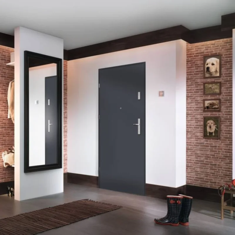 Drzwi wejściowe Agat Prawe 90 Antracyt, SPEA0P0P092NCJSD30O