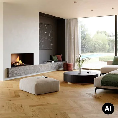 Podłoga drewniana Chalet Natural Herringbone 14 mm, CHAL HB CL-110