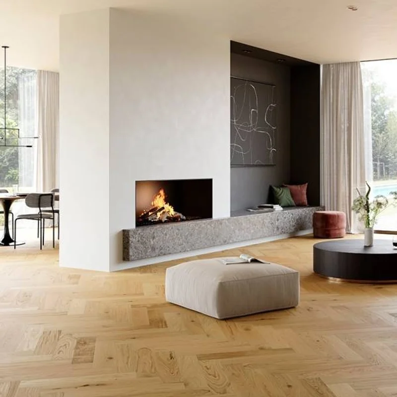 Chalet Natural Herringbone CHAL HB CL-110 14 mm - 2