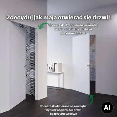 Ościeżnica aluminiowa Biała Sara Eco 2 bezprzylgowa Lewa 60 2z, 5901316110498