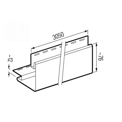 Panele zewnętrzne Listwa zewnętrzna  Złoty Dąb SVP 12 3008838 