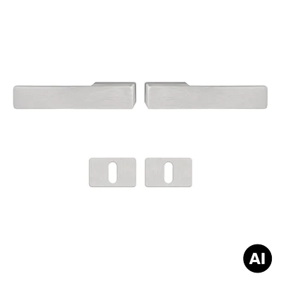 Klamka Libera Inox klamko + klamka + rozeta WK, 5907505414927