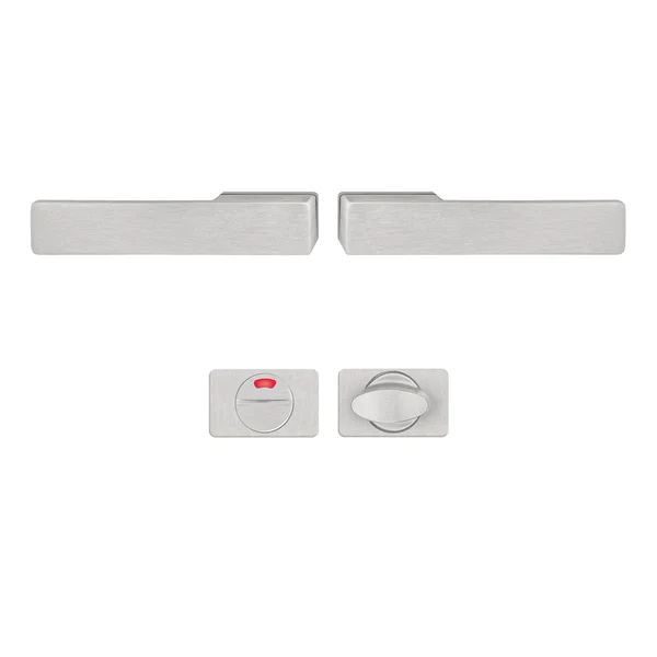 Klamka Libera Inox klamko + klamka + rozeta WC, 590750541491