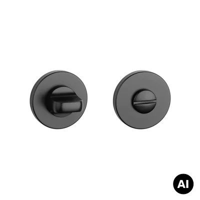 Rozeta okrągła Aprile Slim 7mm WC Czarna, MH0EAZALIACZ0WC0000000