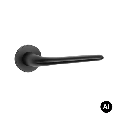 Klamka Aprile Azalia R Slim 7mm Czarna, MH0EAZALIACZ0000000000
