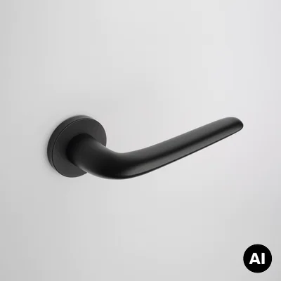 Klamka Aprile Azalia R Slim 7mm Czarna, MH0EAZALIACZ0000000000
